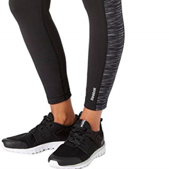 Reebok Stretch Cotton Side Pocket Ankle Leggings - Picture 4 of 4